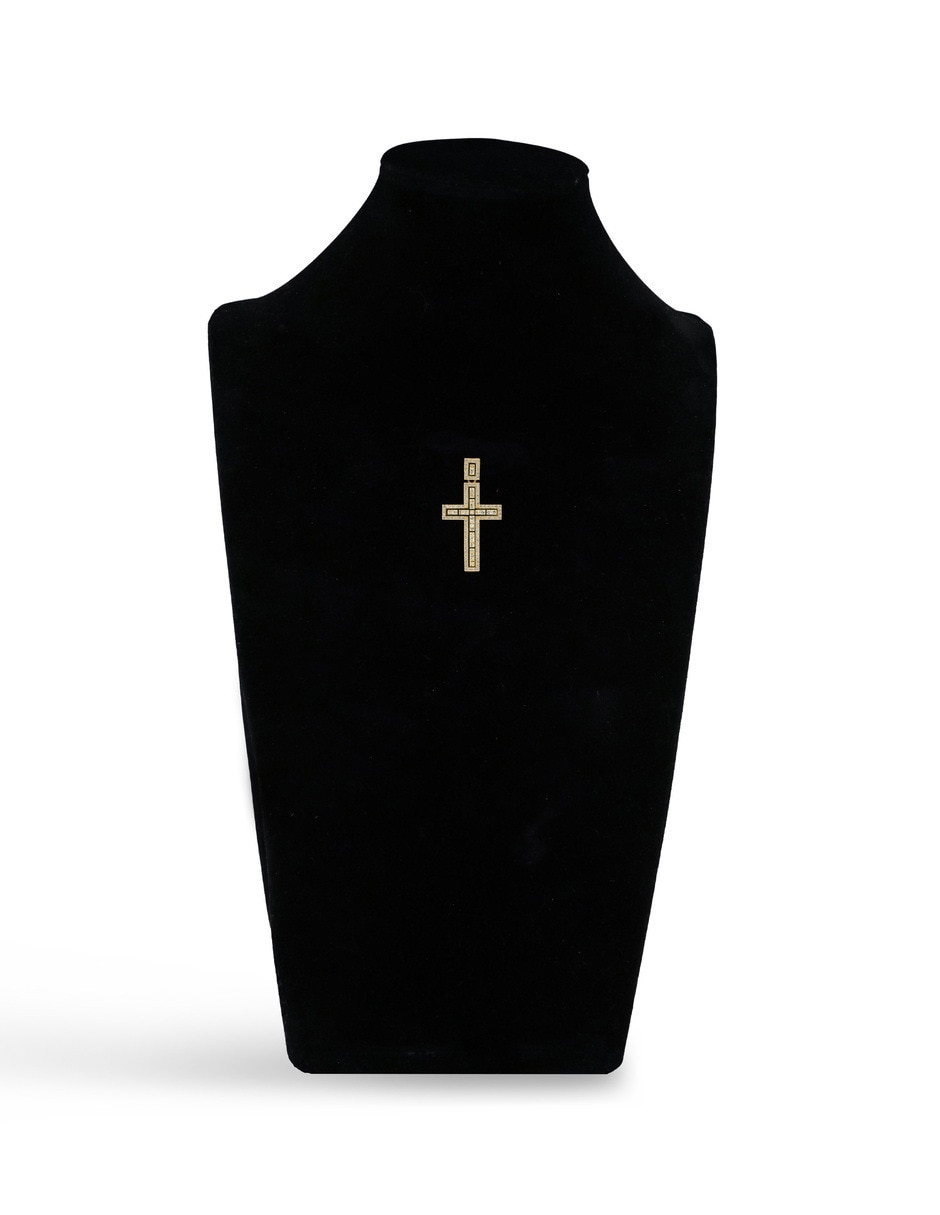 Dije de cruz de oro amarillo 14 K 4