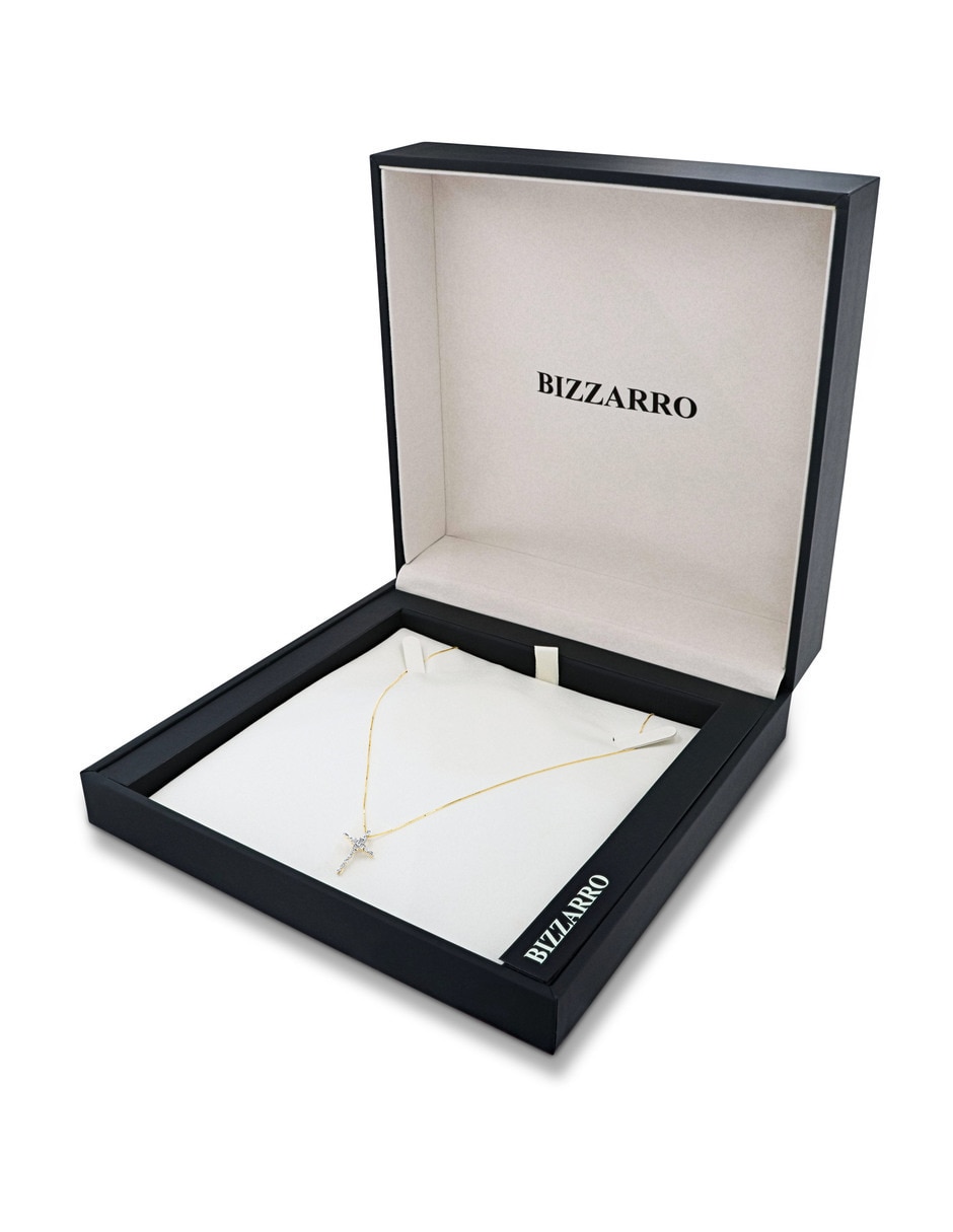 Dije de cruz de oro amarillo 14 K 3