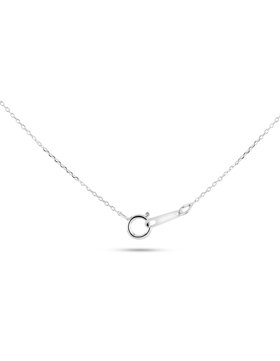 Dije de cruz Joyerías Bizzarro de oro blanco 14 K
