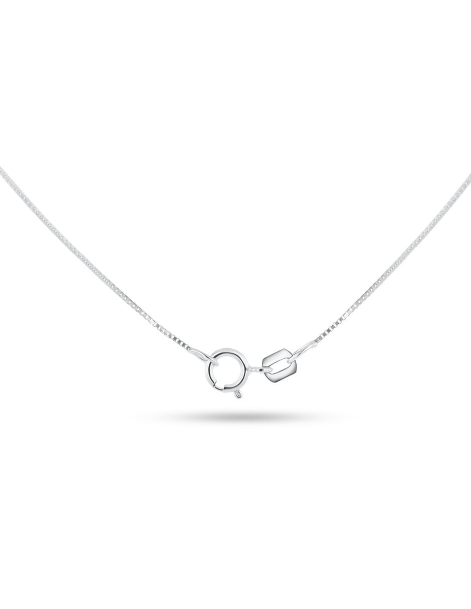 Dije de cruz Joyerías Bizzarro de oro blanco 14 K