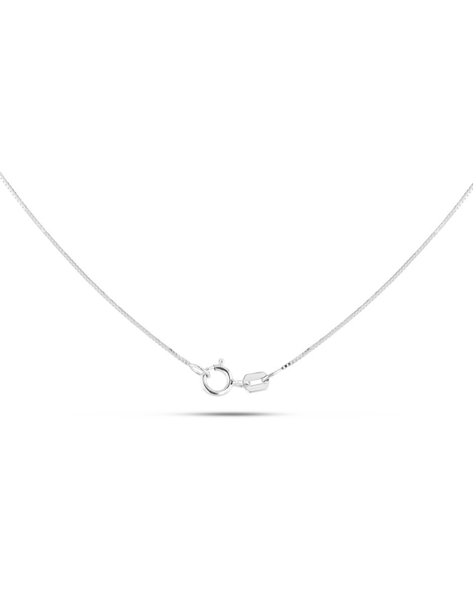 Dije de cruz de oro blanco 14 K 2