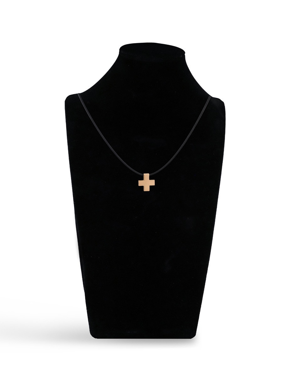Dije de cruz de oro amarillo 14 K 5