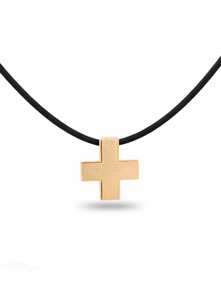 Dije de cruz de oro amarillo 14 K