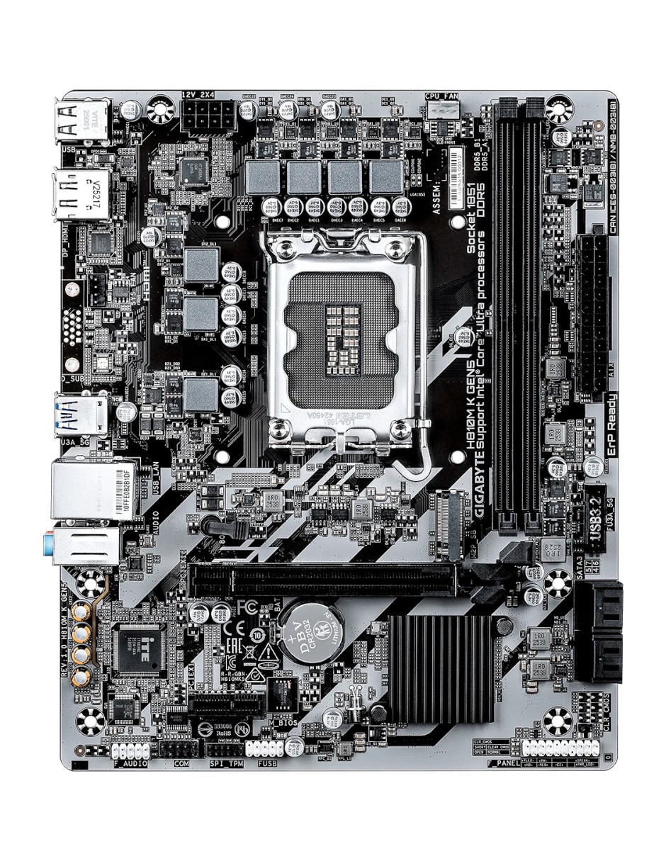 Tarjeta madre h810m k gen5 con procesador intel 2