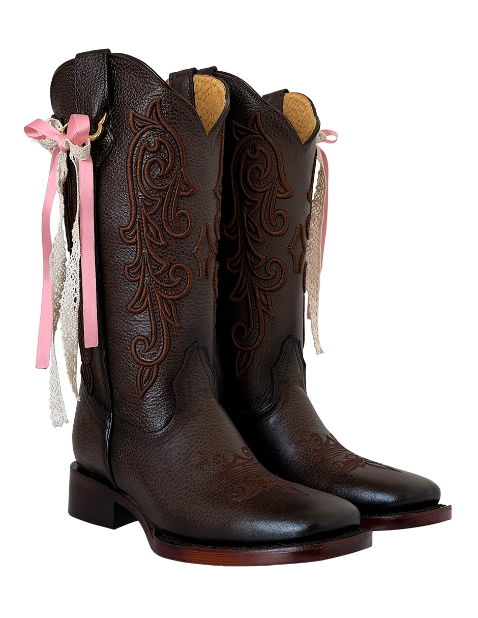 Bota cowboy media pierna bdp botas de pedro vaquero de piel bovino para mujer