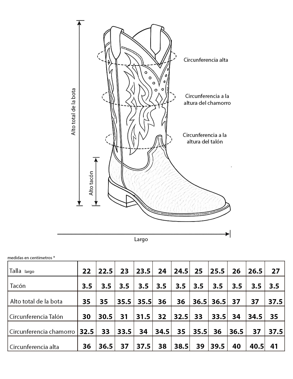 Bota cowboy media pierna bdp de piel para mujer 8