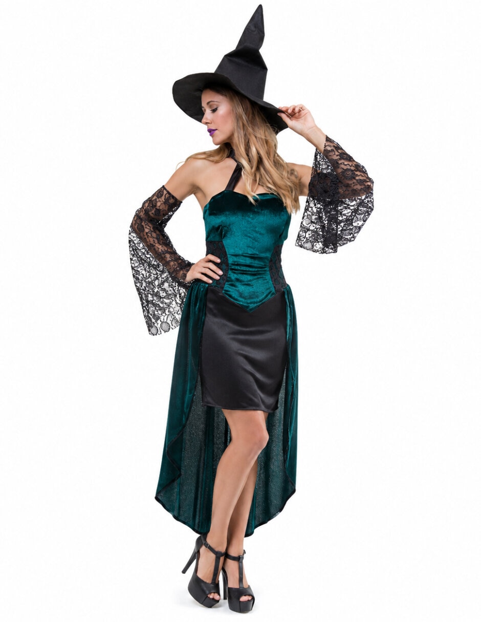 Disfraz Rev de bruja halloween para mujer