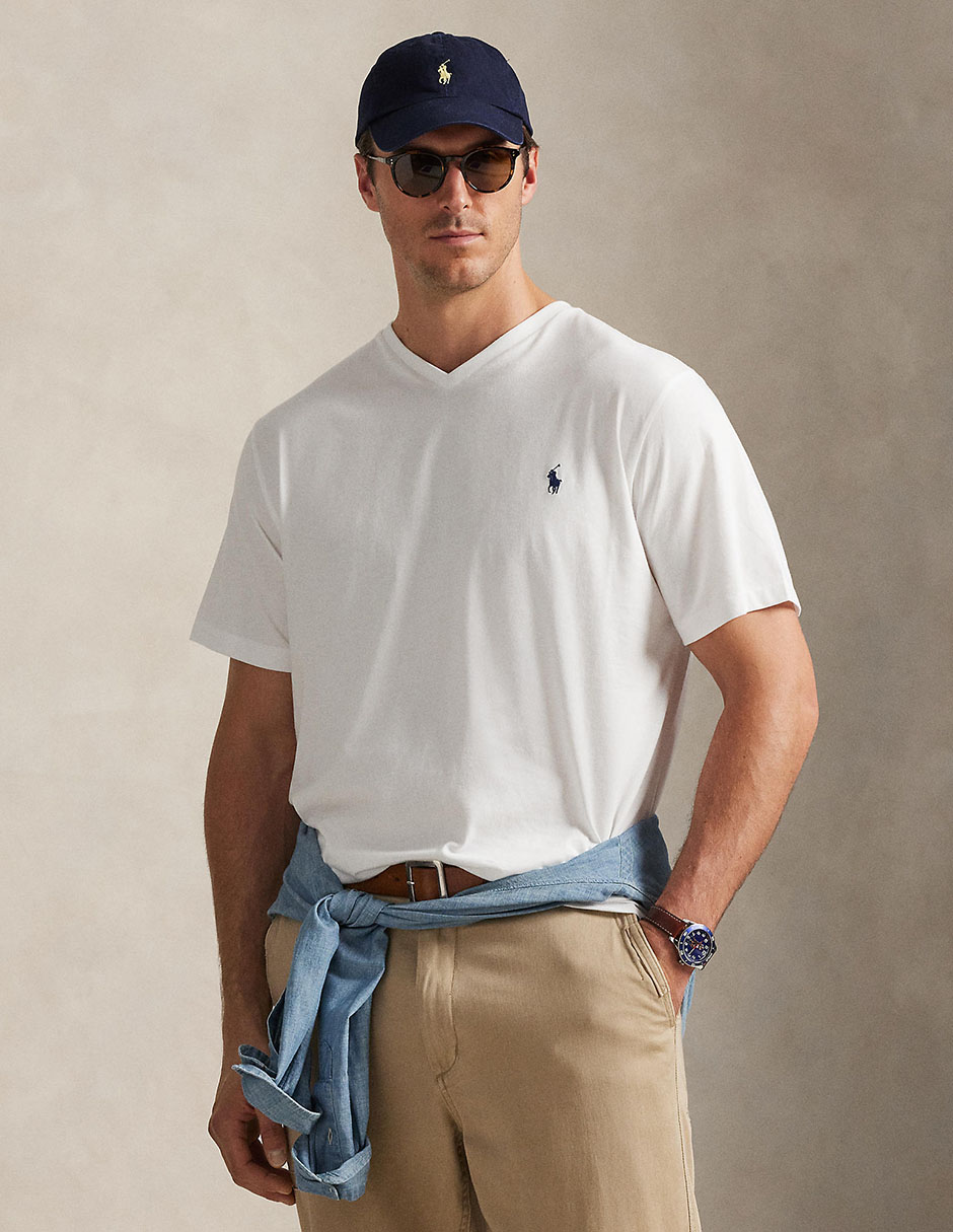 Playera cuello V para hombre