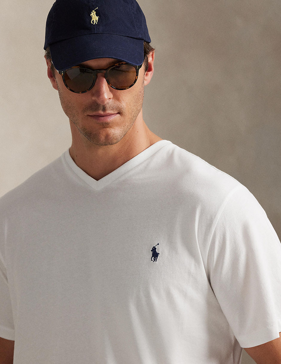 Playera cuello V para hombre 4
