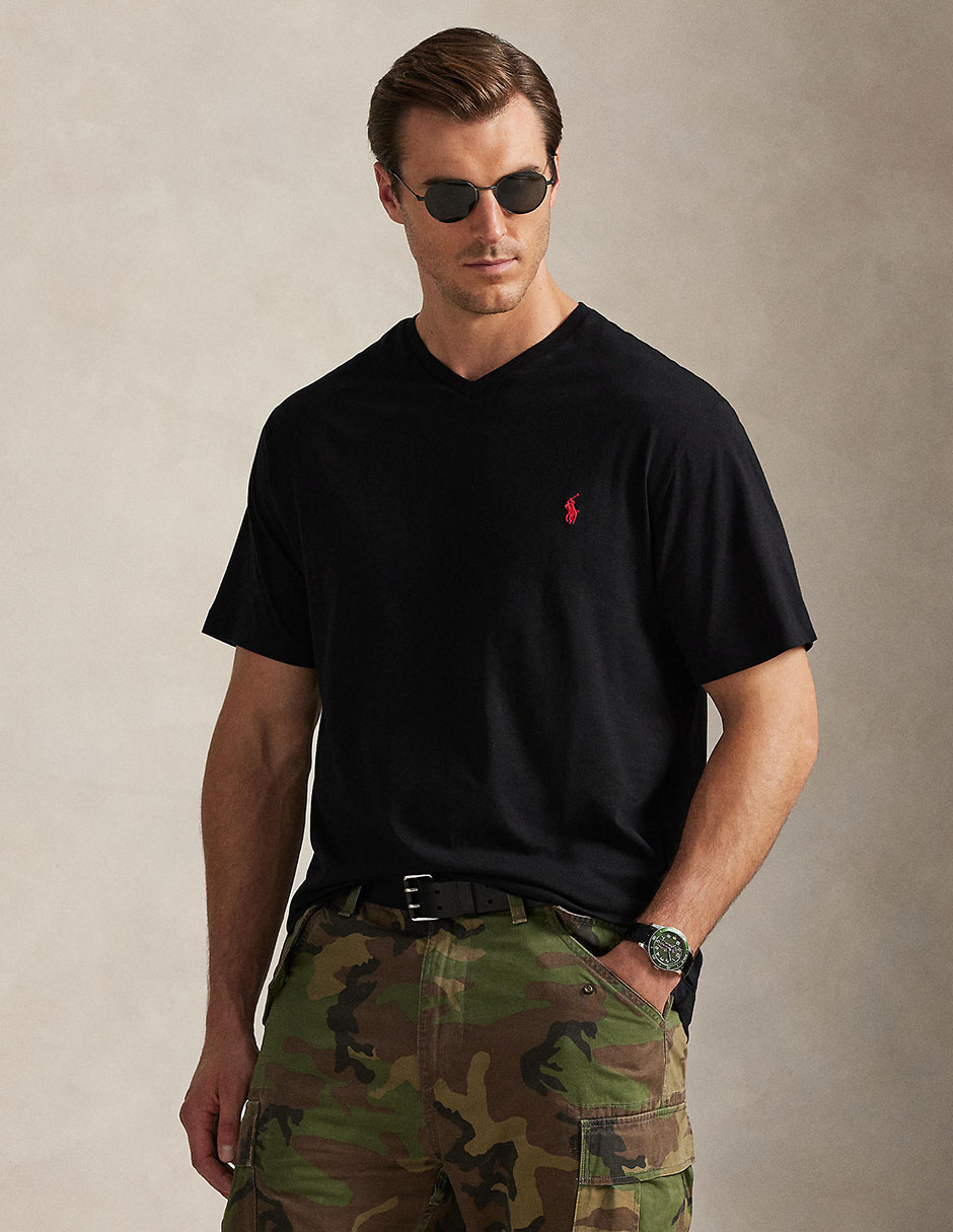 Playera cuello V para hombre
