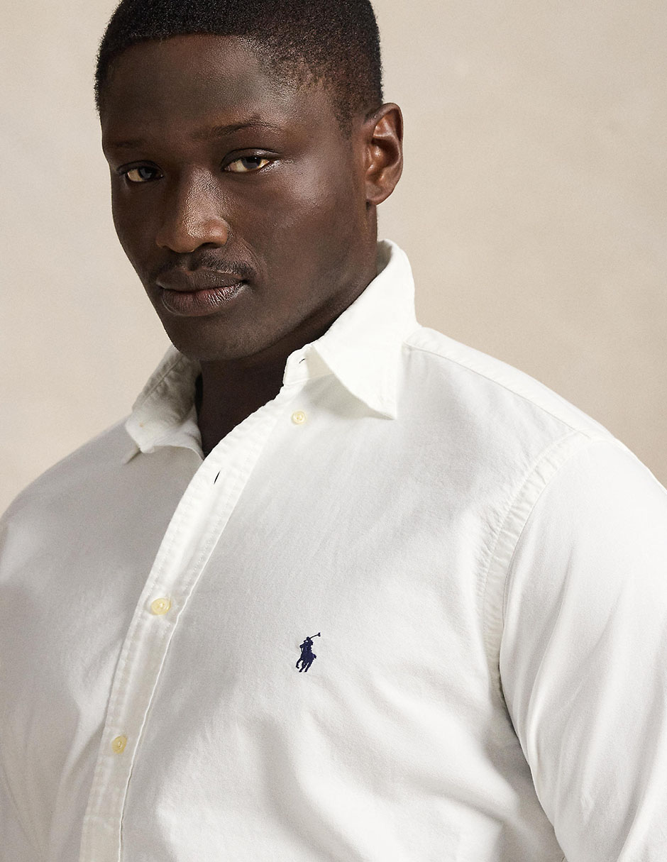 Camisa business casual de algodón manga larga para hombre 2