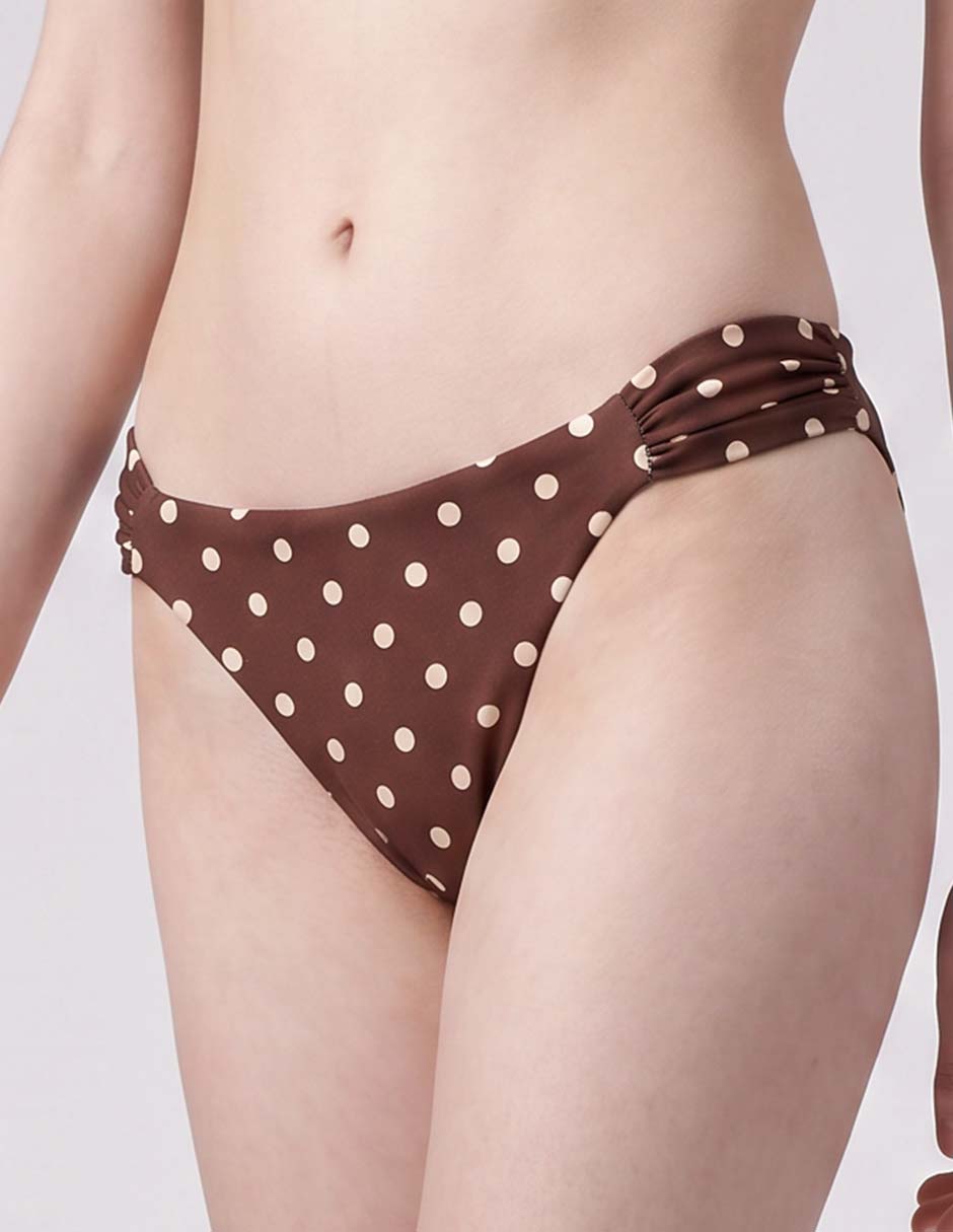 Bikini estampado lunares a la cadera para mujer Bikini estampado lunares a la cadera para mujer