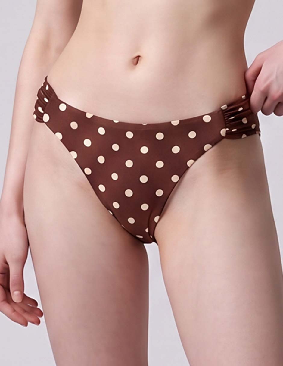 Bikini estampado lunares a la cadera para mujer 3