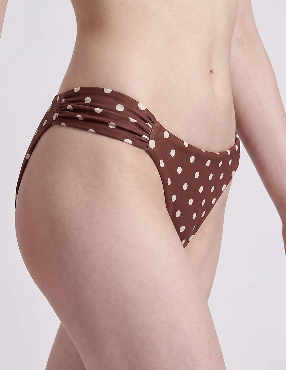 Bikini estampado lunares a la cadera para mujer 4