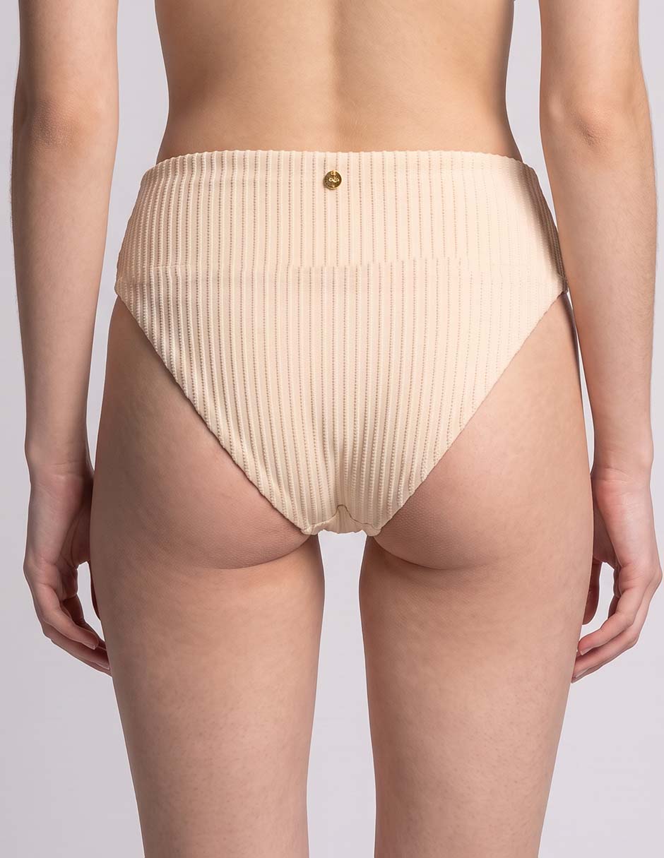 Bikini estampado a rayas a la cintura para mujer 2