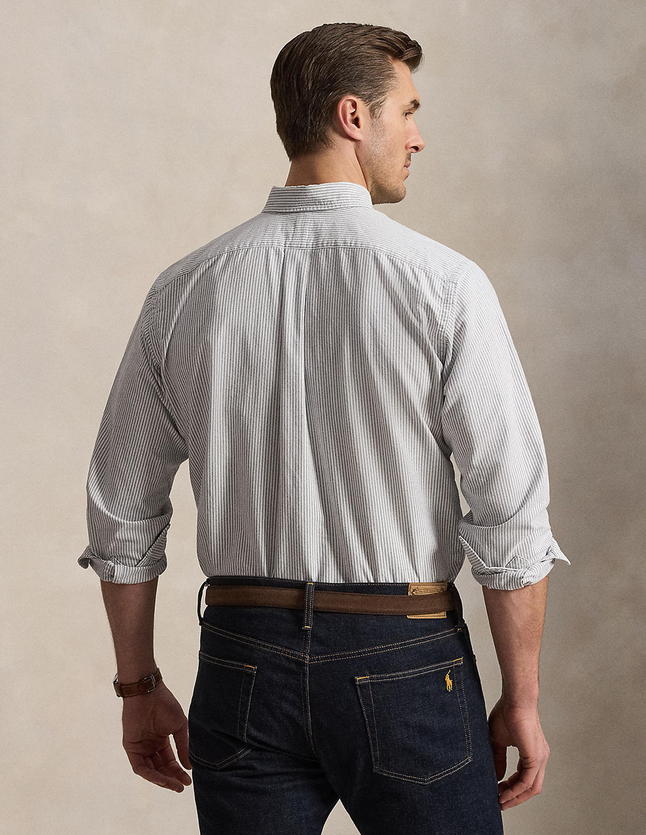 Camisa casual de algodón manga larga para hombre 2
