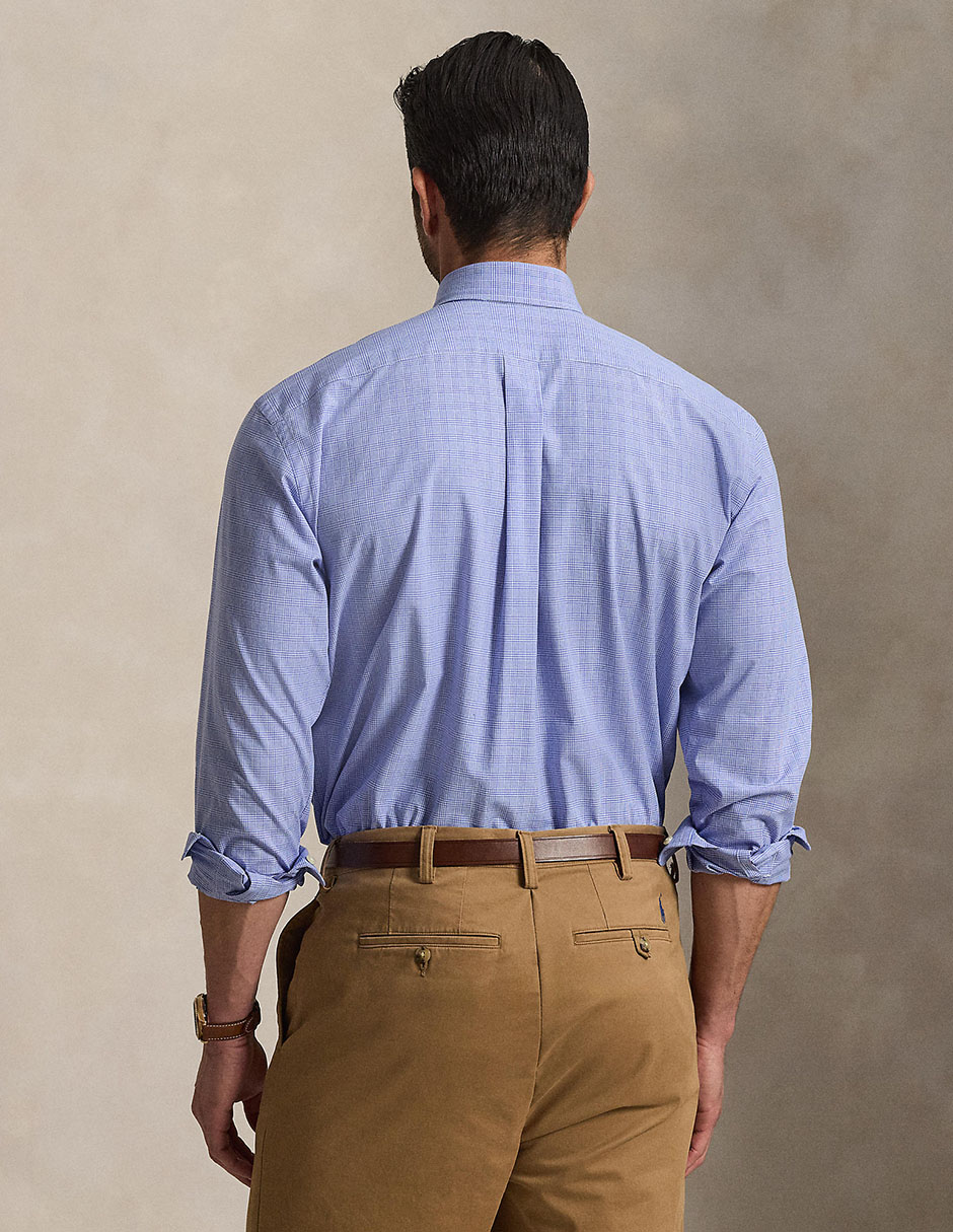 Camisa casual de algodón manga larga para hombre 6