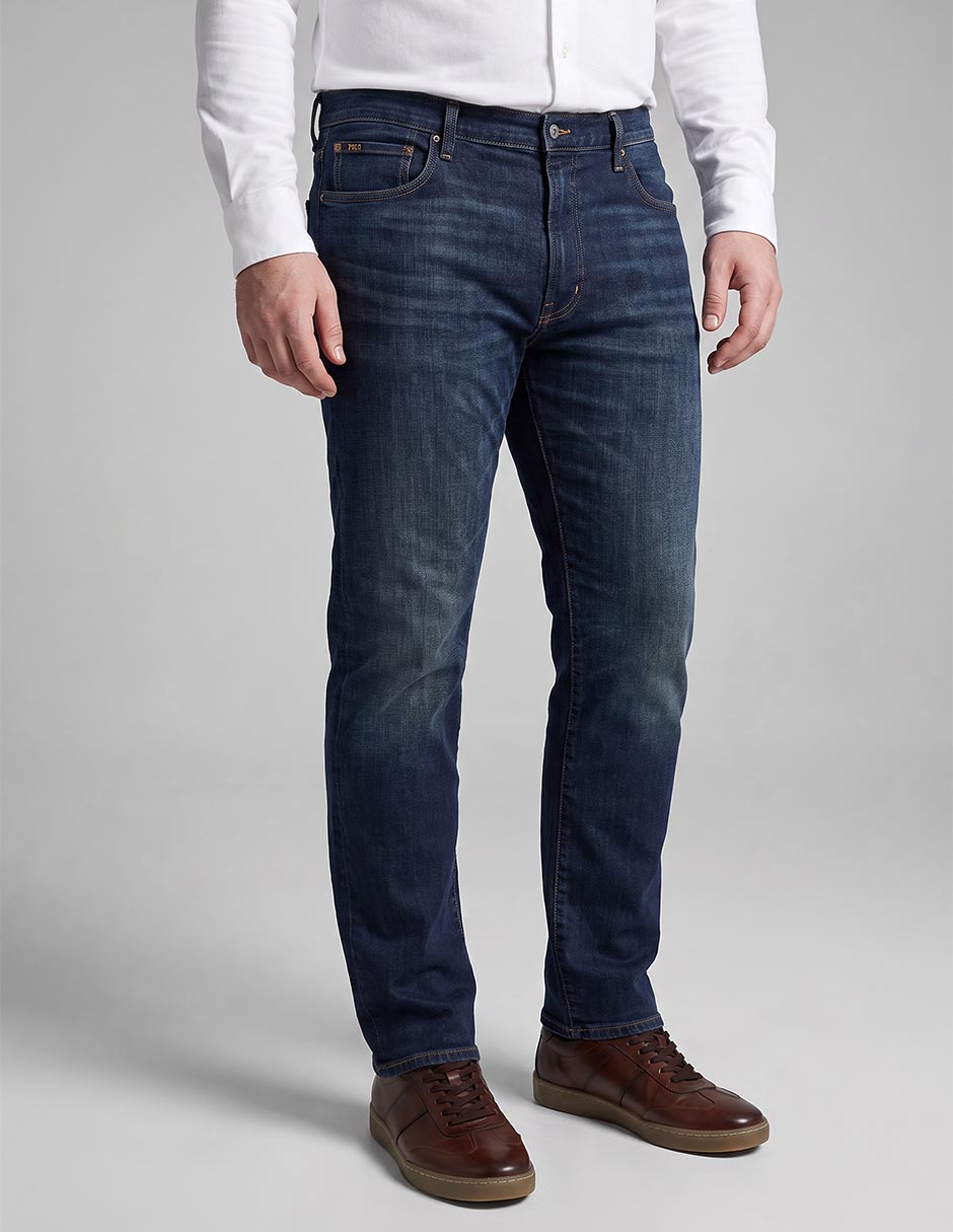 Jeans slim deslavado para hombre
