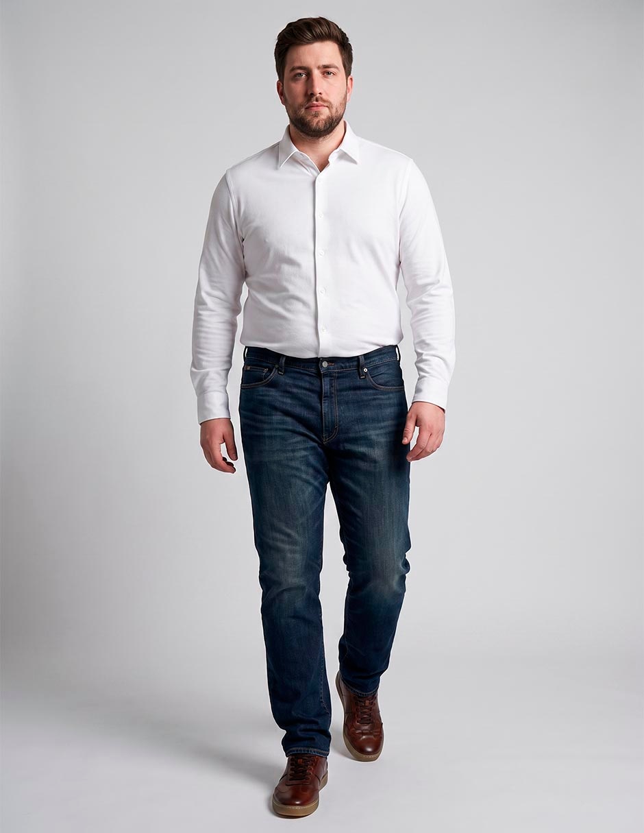 Jeans slim deslavado para hombre 3