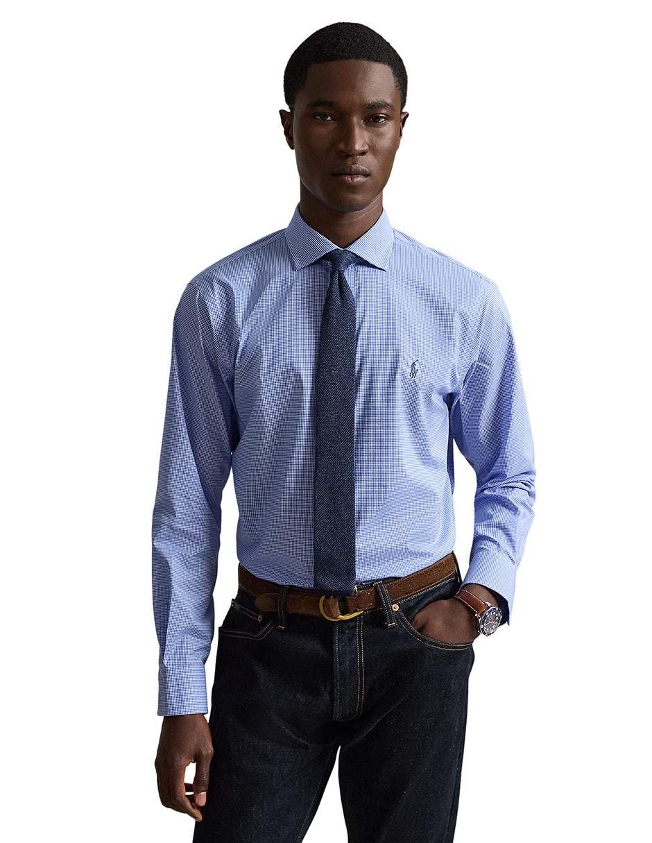 Camisa casual de algodón manga larga para hombre 2