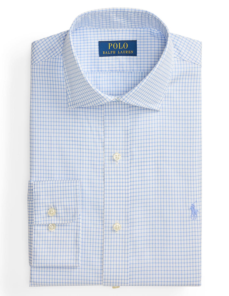 Camisa business casual de algodón manga larga para hombre 8