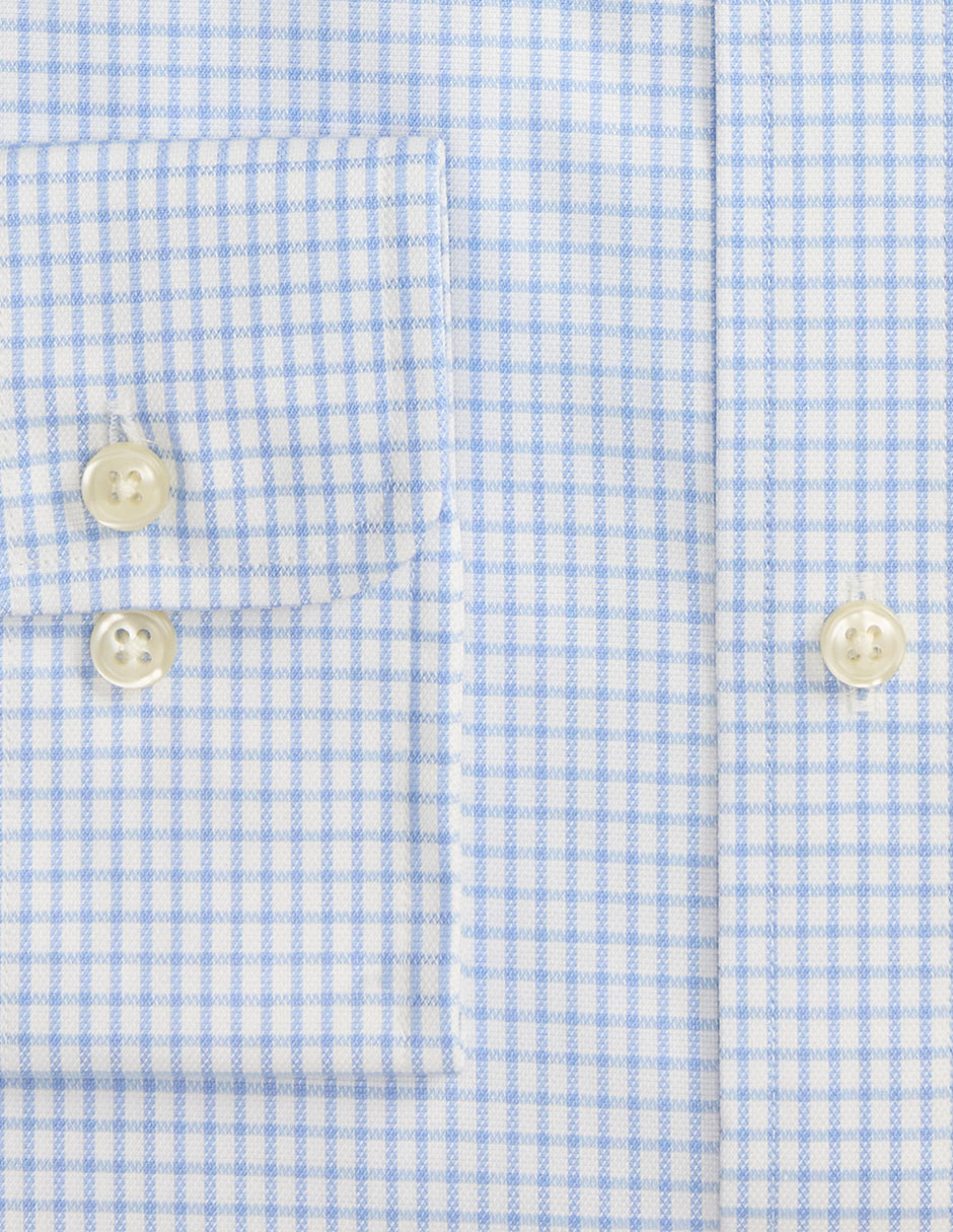 Camisa business casual de algodón manga larga para hombre 6