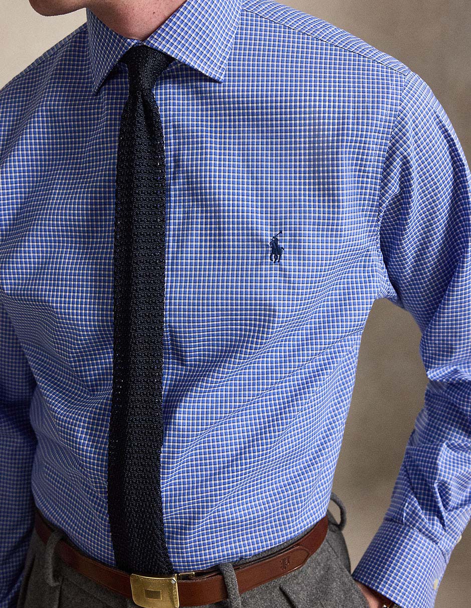 Camisa de algodón manga larga para hombre 4
