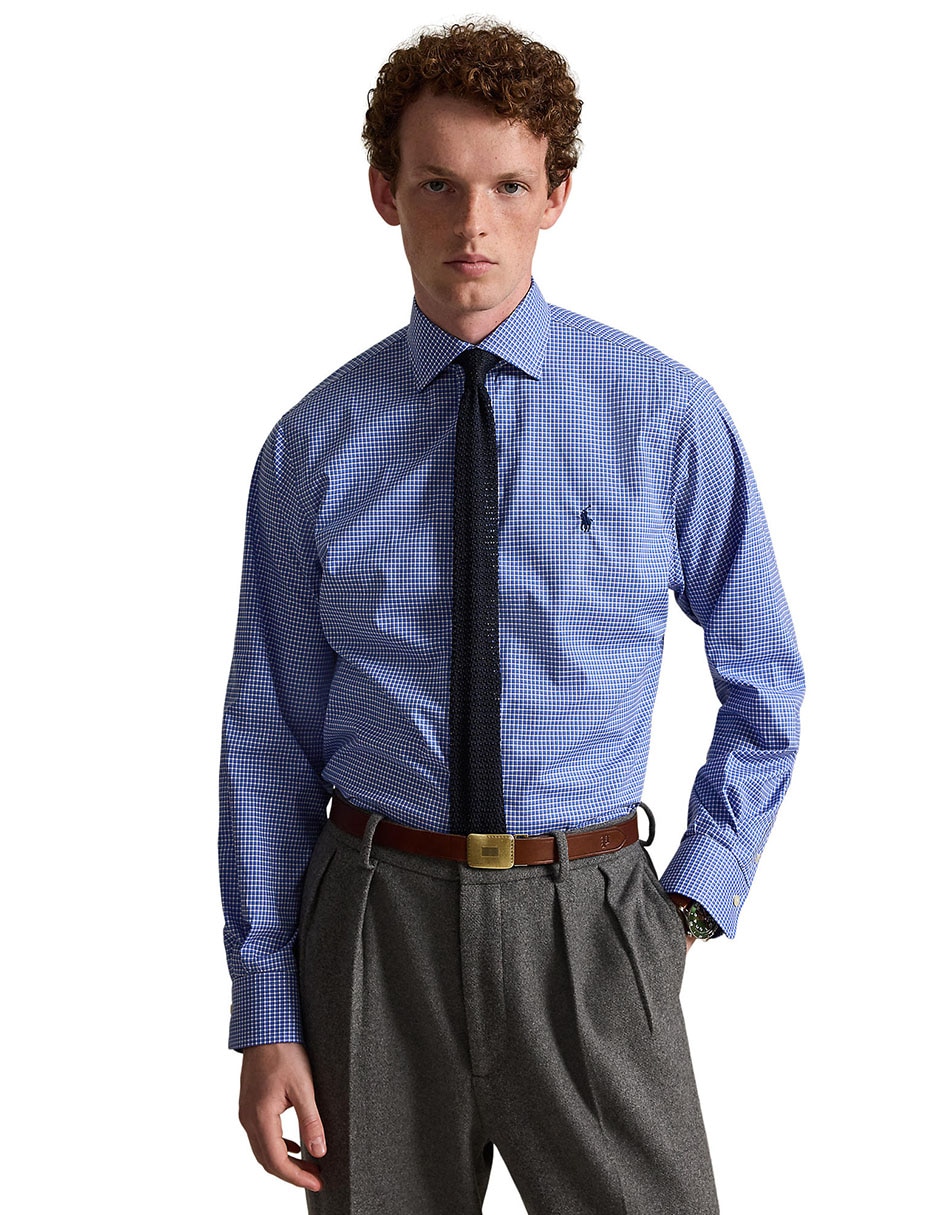 Camisa de algodón manga larga para hombre 2