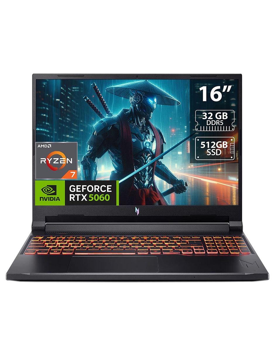 ACER Laptop gamer Acer Nitro v 16 pulgadas WUXGA intel core 7 240h Nvidia GeForce rtx 5060 32 GB RAM 512 GB SSD
