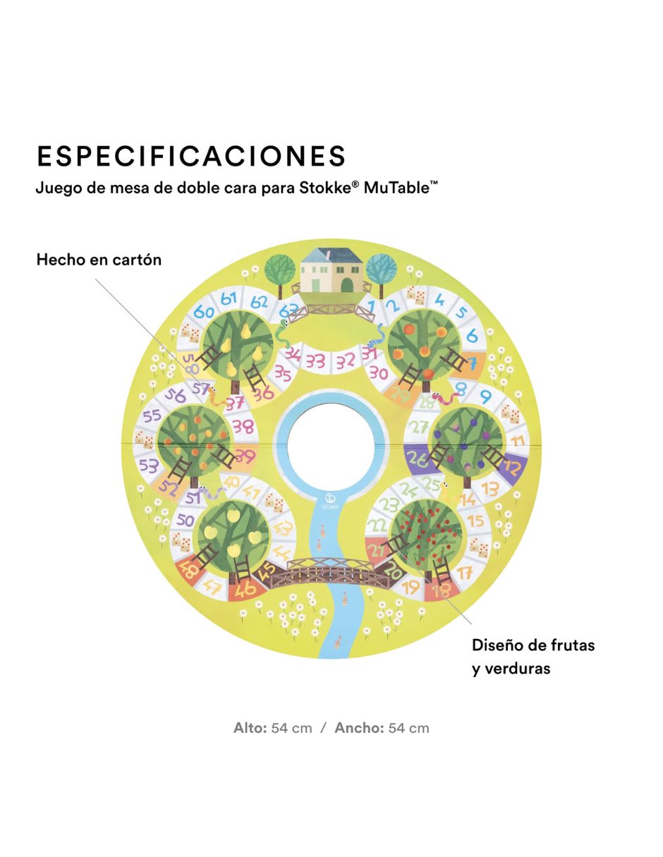 Tablero educativo frutal Mutable Frutas y Vegetales 3