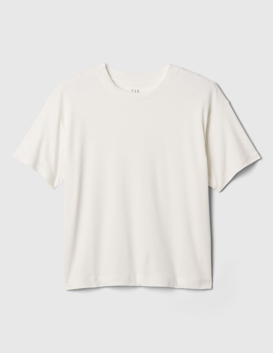 Playera manga corta cuello redondo para mujer 8