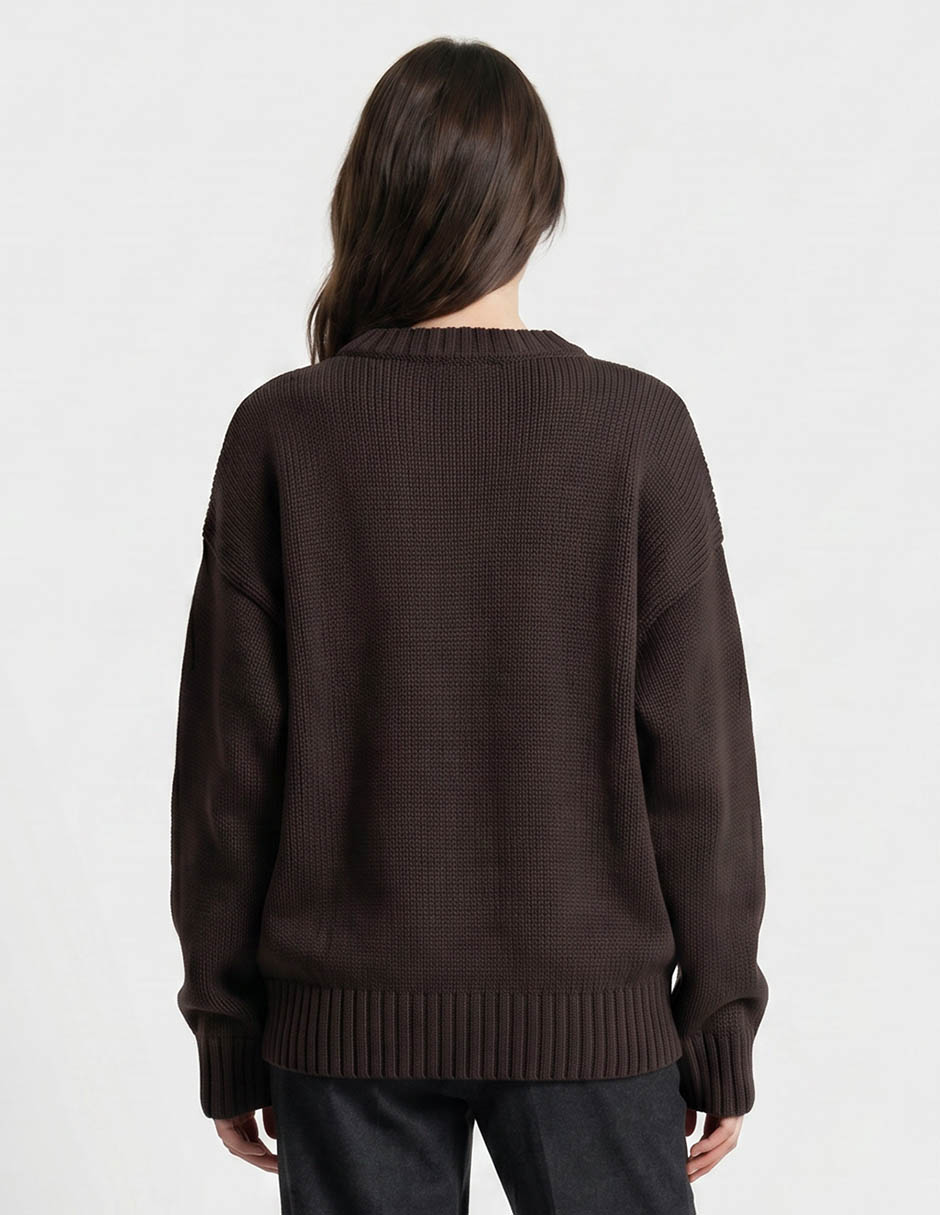 Suéter cuello redondo para mujer 2