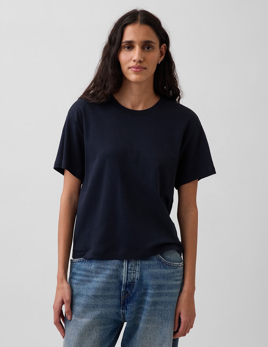 Playera manga corta cuello redondo para mujer Playera manga corta cuello redondo para mujer