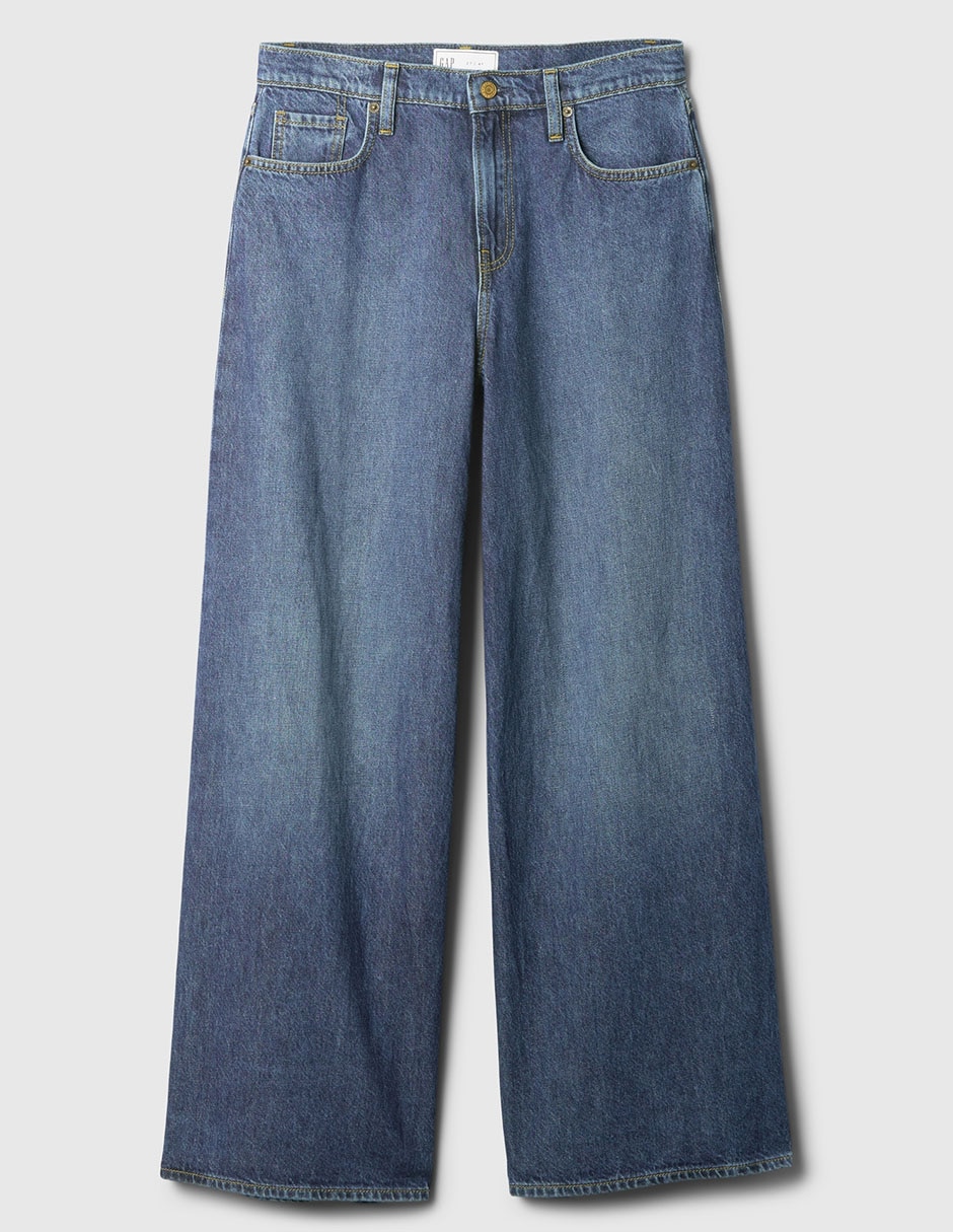 Jeans relaxed wide leg para mujer 2