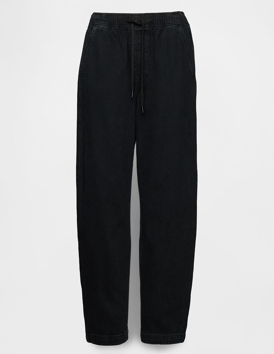 Jeans relaxed wide leg a la cintura para mujer 7