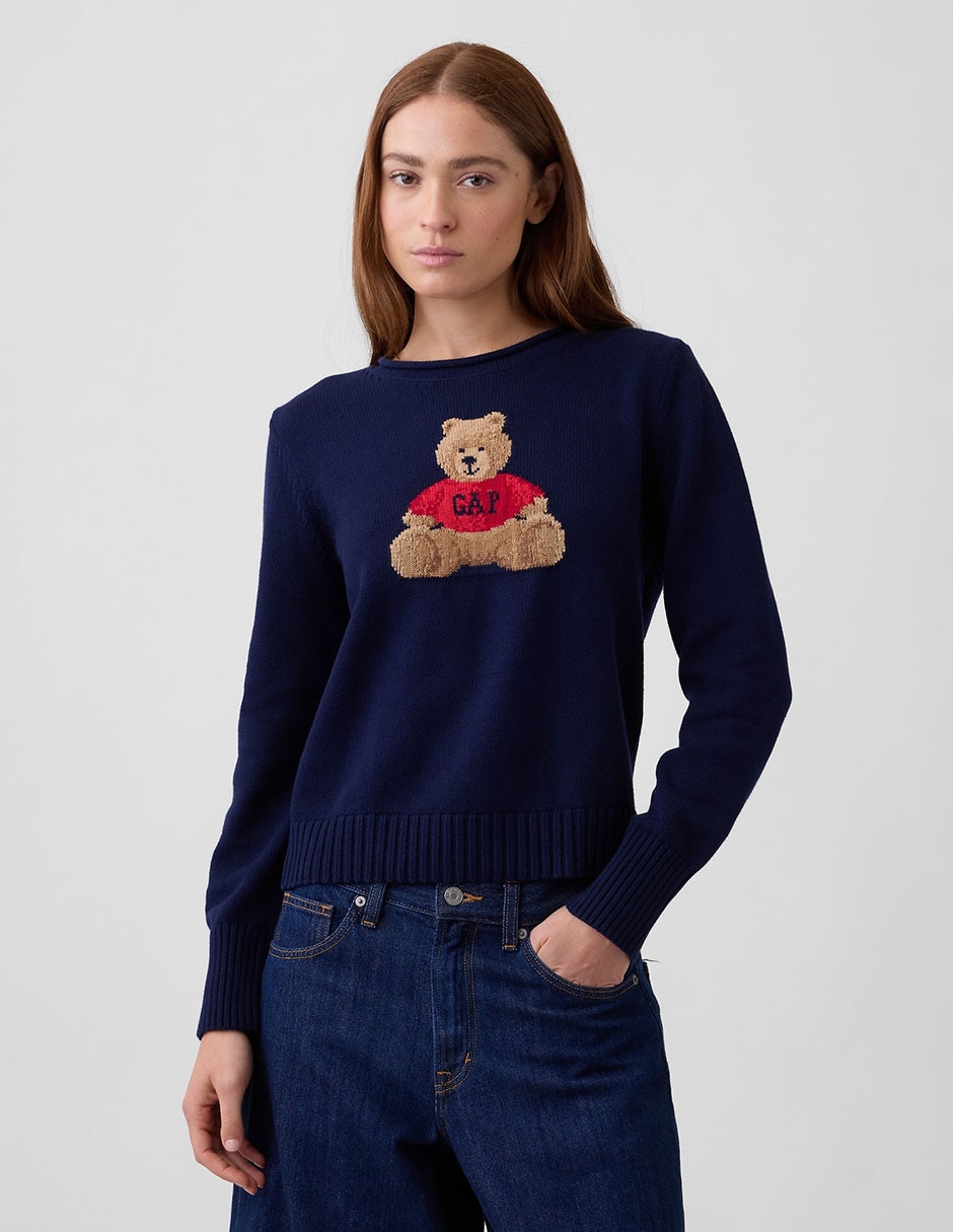 Suéter cuello redondo para mujer