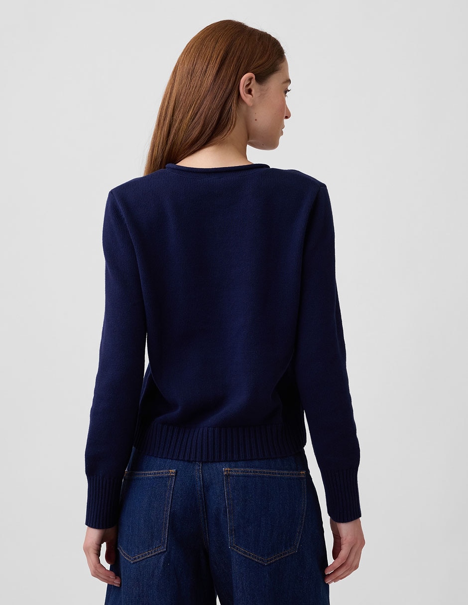 Suéter cuello redondo para mujer 2