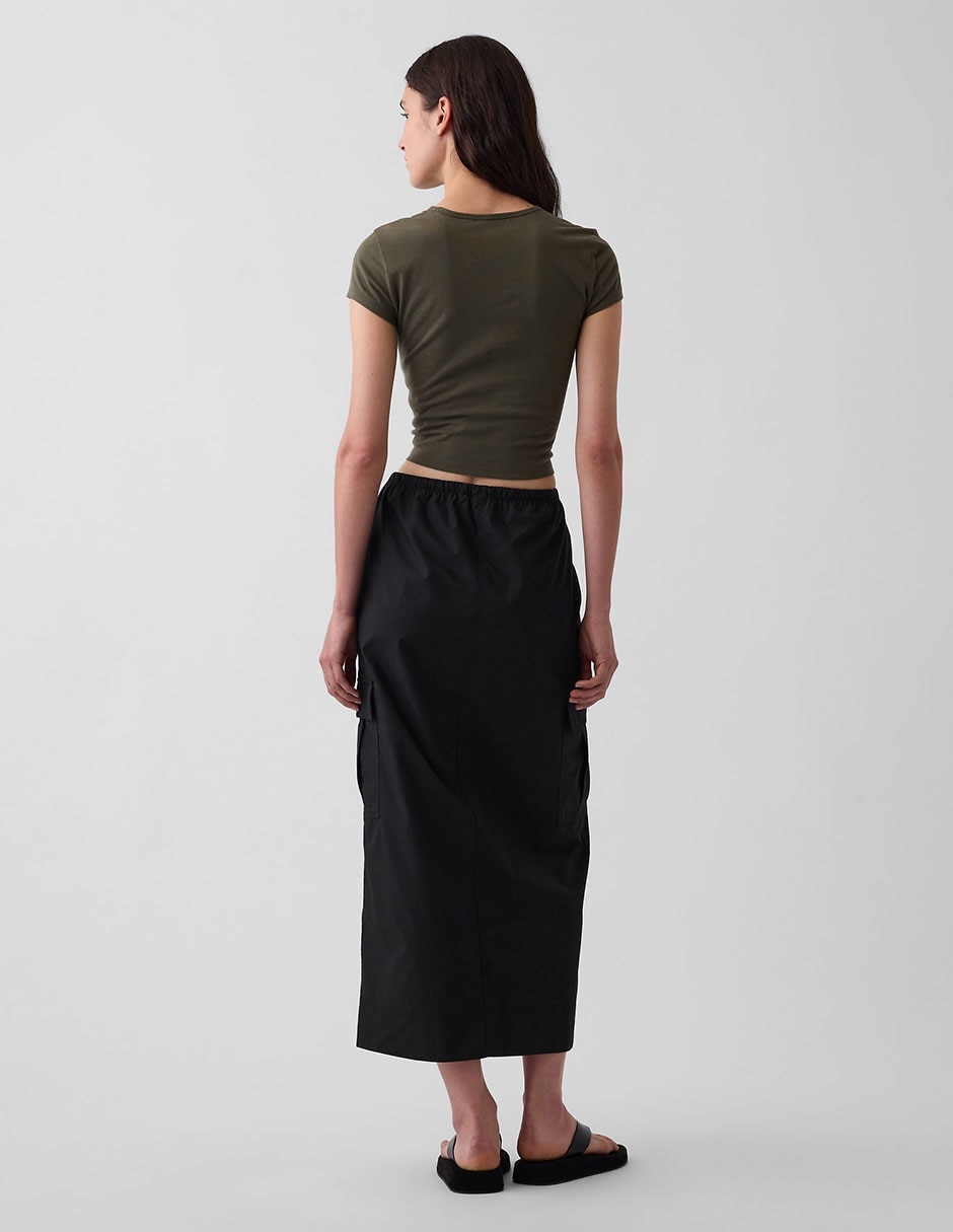 Falda crop a la cintura 2