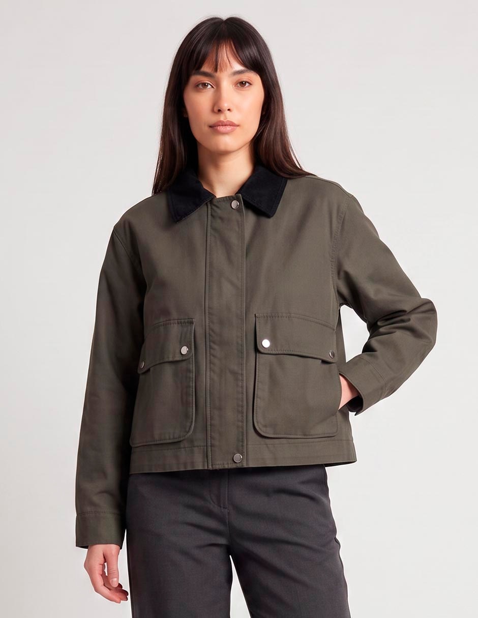 Chamarra casual de algodón para mujer Chamarra casual de algodón para mujer