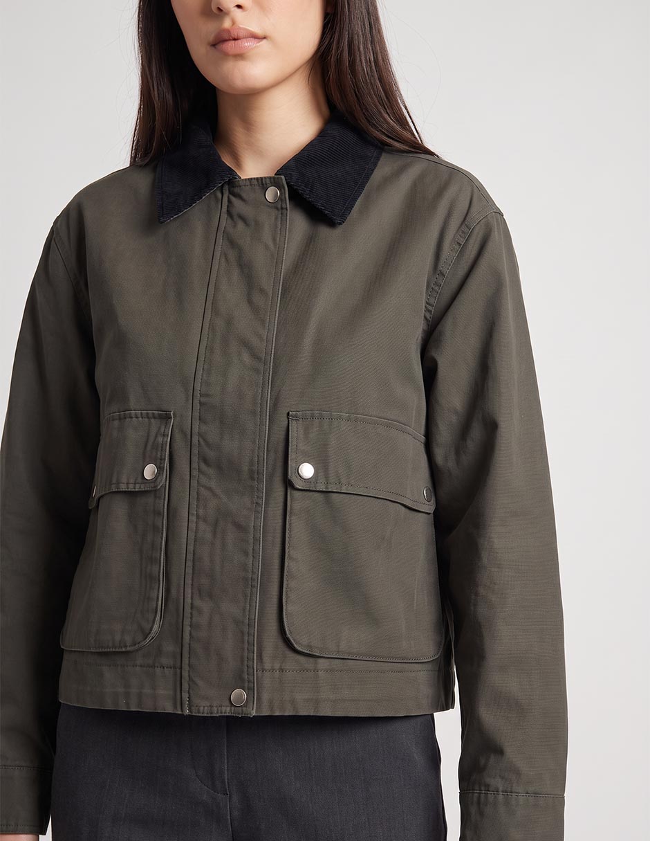 Chamarra casual de algodón para mujer 3