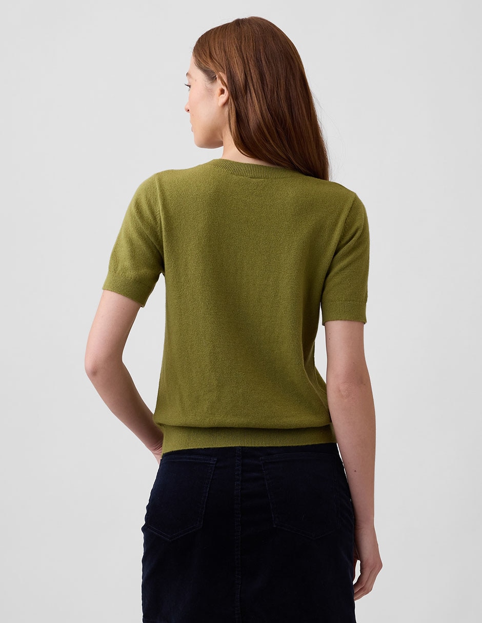 Playera manga corta cuello redondo para mujer 5