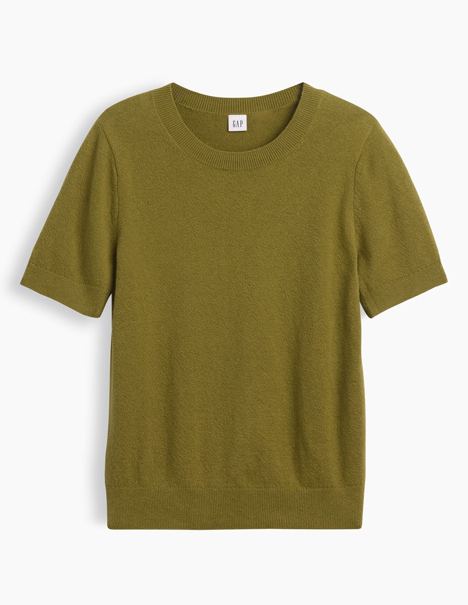 Playera manga corta cuello redondo para mujer 2