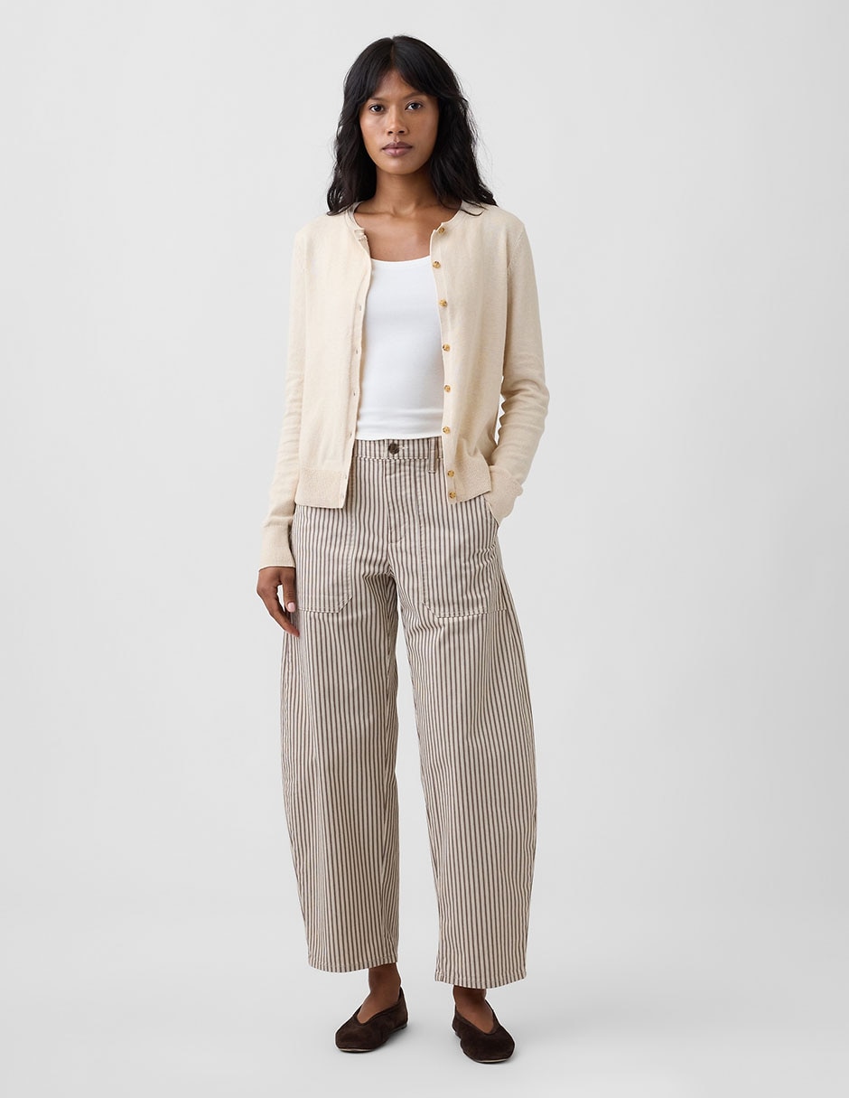 Pantalón barrel para mujer