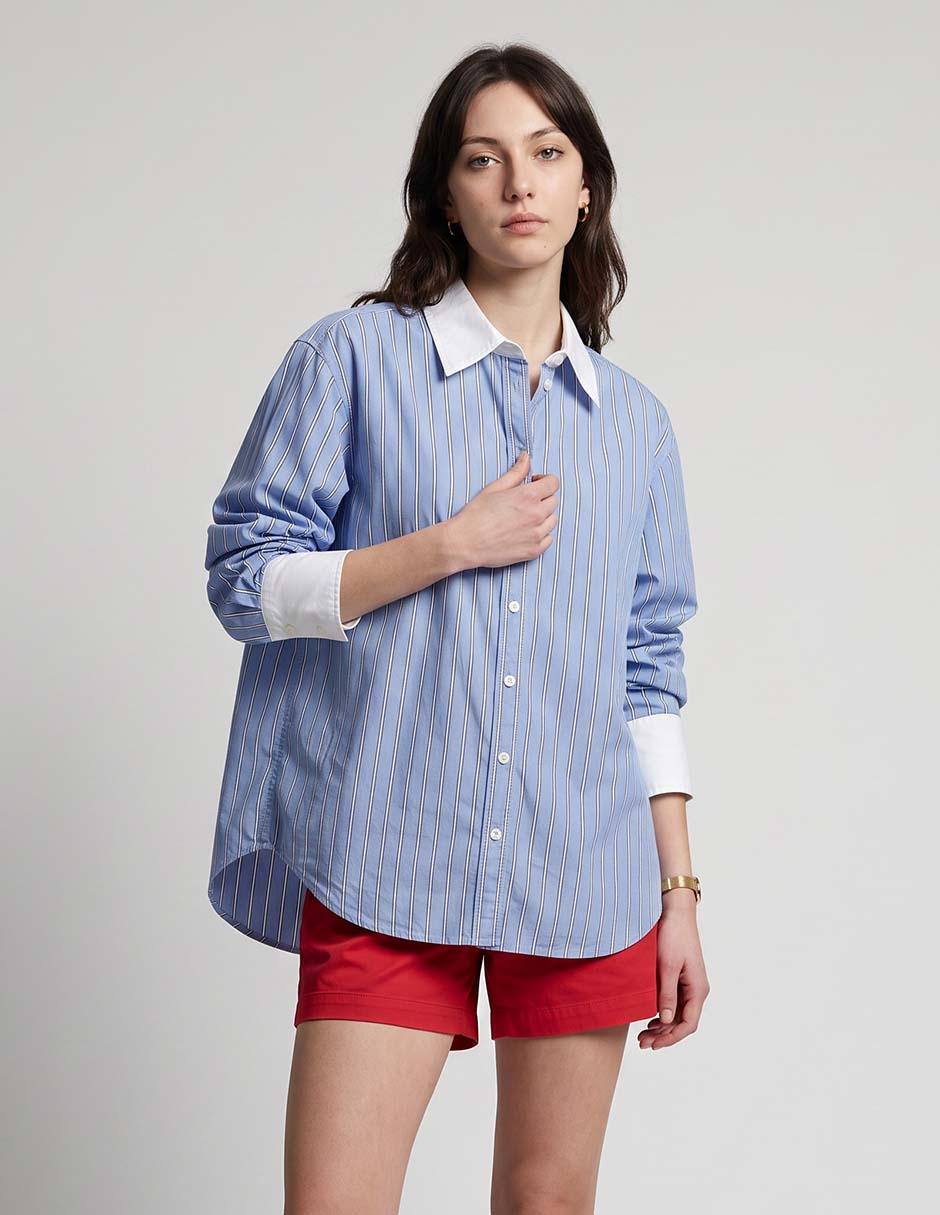 Camisa casual de algodón para mujer Camisa casual de algodón para mujer