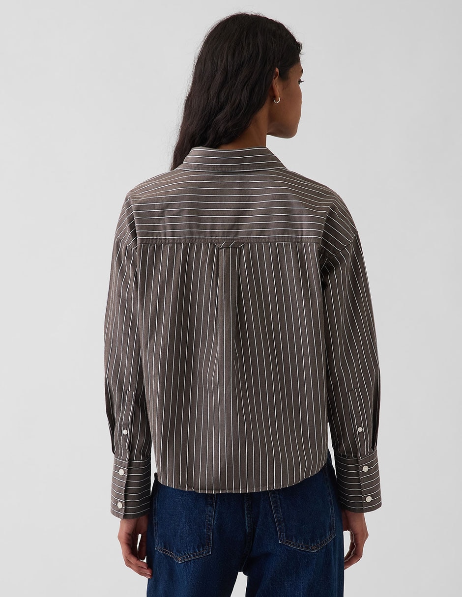 Camisa de algodón manga larga para mujer 3