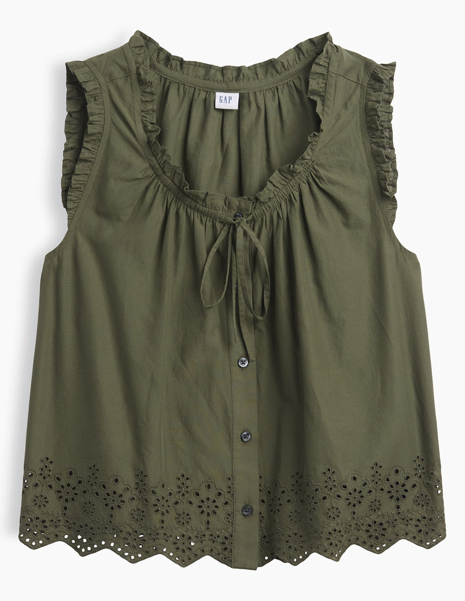 Top cuello redondo