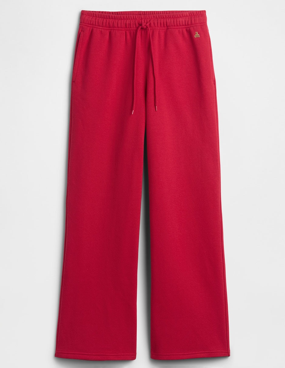 Pants straight con agujeta para mujer