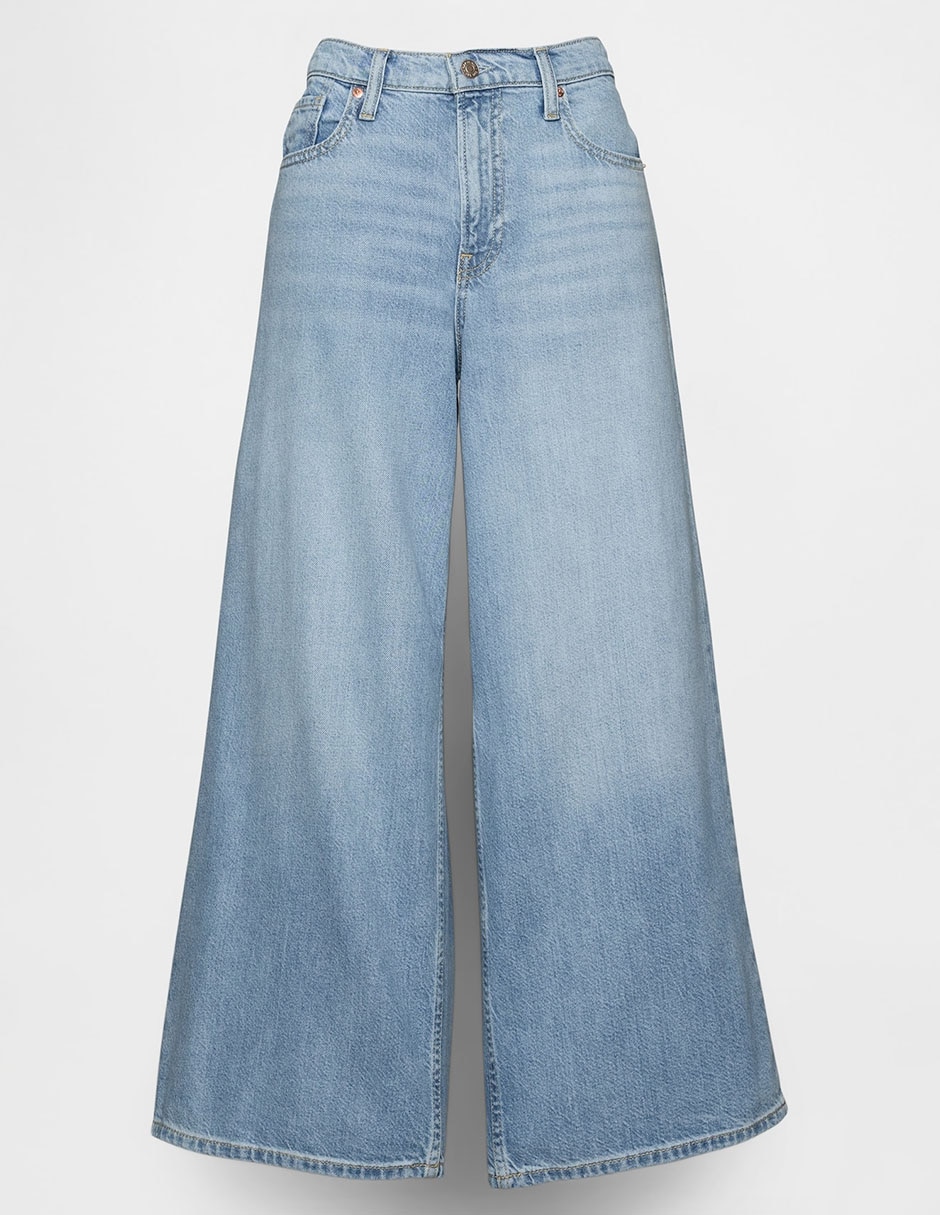 Jeans relaxed baggy corte cadera para mujer 7