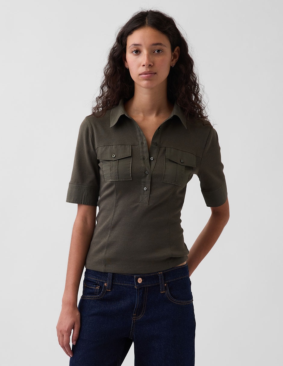 Blusa manga corta para mujer 1