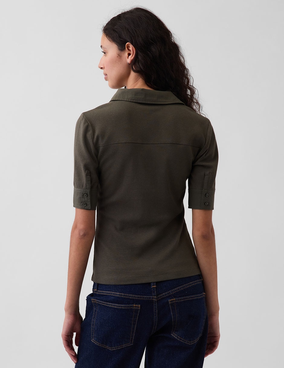 Blusa manga corta para mujer 3